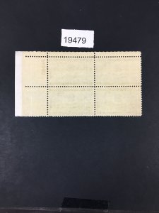 MOMEN: US STAMPS # 1005 MINT OG NH PLATE BLOCK LOT #19479