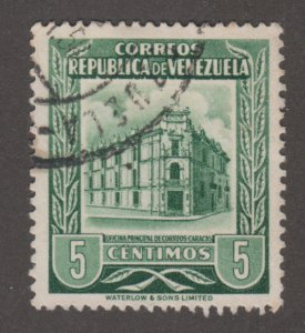 Venezuela 661 Post Office, Caracas 1953