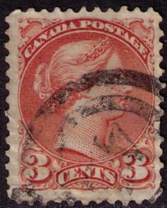 Canada # 37a Used F-VF with nice  2R43 Windsor cancel  R/F 3