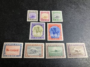 Greenland Scott 10-18 Mint