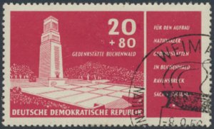 German Democratic Republic  SC# B28  CTO  Buchenwald   see details & scans