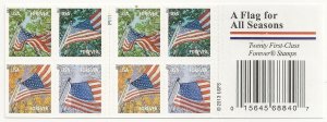 US 4781b Flag for All Seasons forever booklet APU P1111 (20 stamps) MNH 2013 