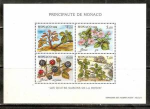 Monaco 1996 Flowers Plants  M/s MNH # 8236