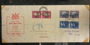 1945 Windhoek South West Africa First Day Cover FDC Victory Peace Hope