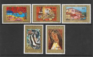 FRENCH POLYNESIA #C122-6  PAINTINGS  MNH