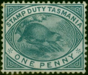 Tasmania 1880 1d Slate SGF26 Good MM