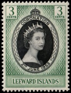 ✔️ LEEWARD ISLANDS  1953 - CORONATION - SC.  132 MNH ** [5CW2]