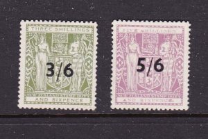 New Zealand 1953 ARMS overprint SG F213,F214 MH