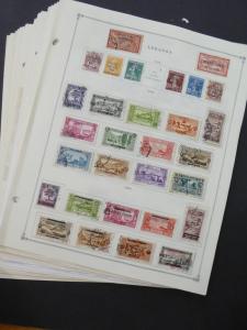 EDW1949SELL : LEBANON Very clean Mint & Used collection on album pages Cat $1452