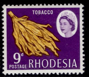 RHODESIA QEII SG402, 9d yellow & light violet, NH MINT.