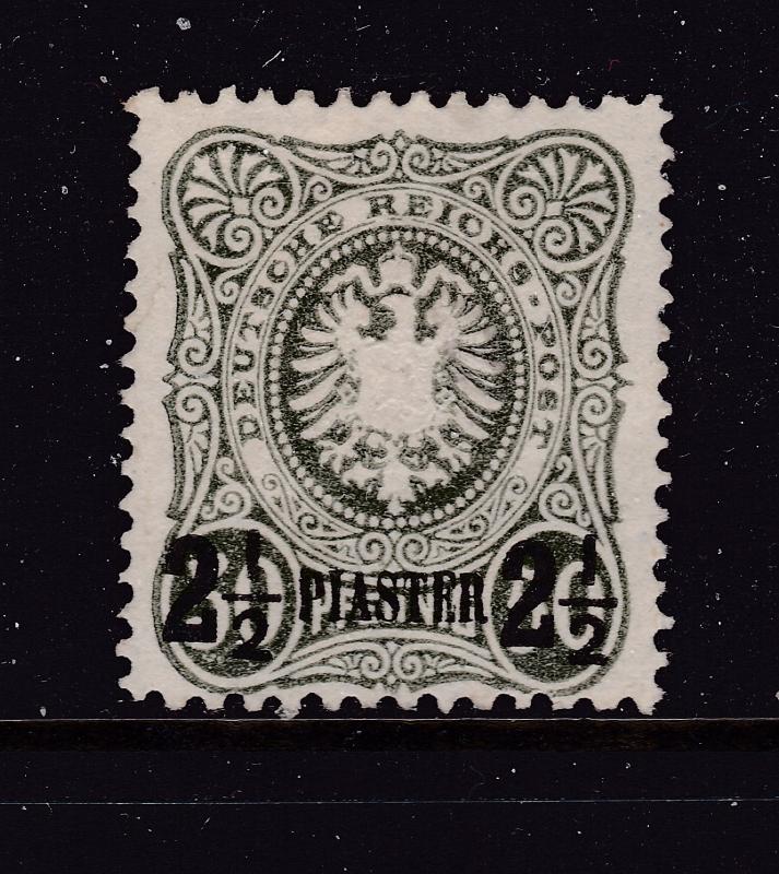 Germany PO's in Turkey the 1884 used 2.5P on 30pf MNG