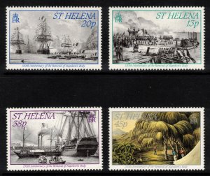 ST HELENA 1990 Removal of Napoleon; Scott 545-48, SG 582-85; MNH