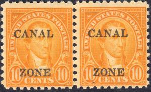 CANAL ZONE 99 FVF NH PAIR  (120818)