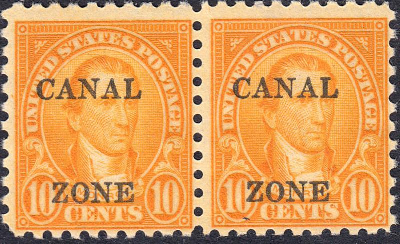 CANAL ZONE 99 FVF NH PAIR  (120818)