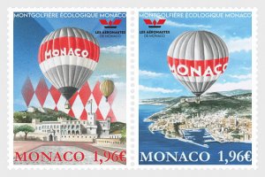 2024 Monaco Eco-Friendly Hot Air Balloon Pr (Scott NA) MNH