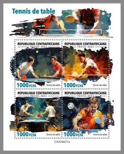 CENTRAL AFRICAN REP. 2023 MNH Table Tennis M/S