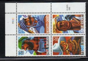 #3083-86 MNH pb/4 32c Folk Heroes 1996 Issue