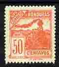 Honduras 1898 Steam Locomotive 50c orange-red unmounted m...