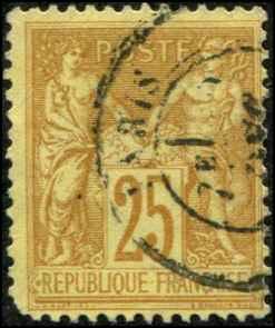 France SC# 99 Peace & Commerce 25c  Used SCV $5.00