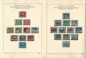 Germany Stamp Collection on 23 Schaubek Pages, 1963-1969 Mint NH, JFZ