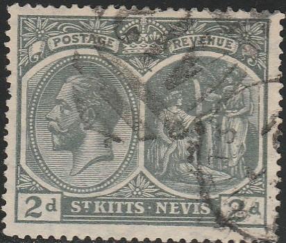 St. Kitts- Nevis,  #27  Used From 1920-22