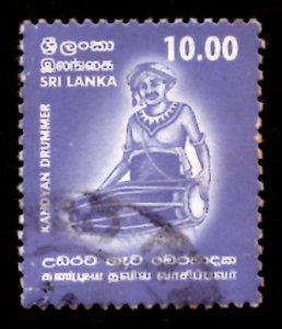 Sri Lanka 2001 Kandy Drummer Music Dance 10r Scott.1357 Used (#3)