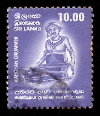 Sri Lanka 2001 Kandy Drummer Music Dance 10r Scott.1357 Used (#3)