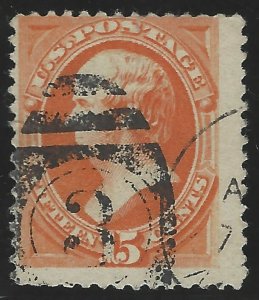 189 SUPPLEMENTAL MAIL CANCEL, SCOTT $35.00