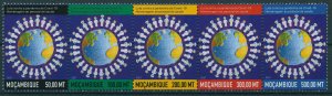 Mozambique 2021 MNH Medical Stamps Corona Tribute to Health Workers 5v Strip