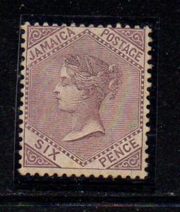 Jamaica Sc 51 1909 6d dull violet Victoria stamp mint