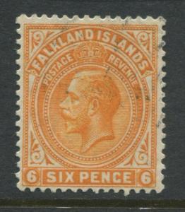 Falkland Islands KGV 1923 6d orange used