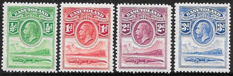 Basutoland 1-4 Unused/Hinged - George V - Short Set