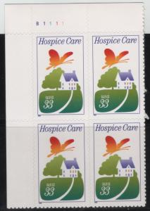 3276 33c Hospice Care B1111 UL Plate Block