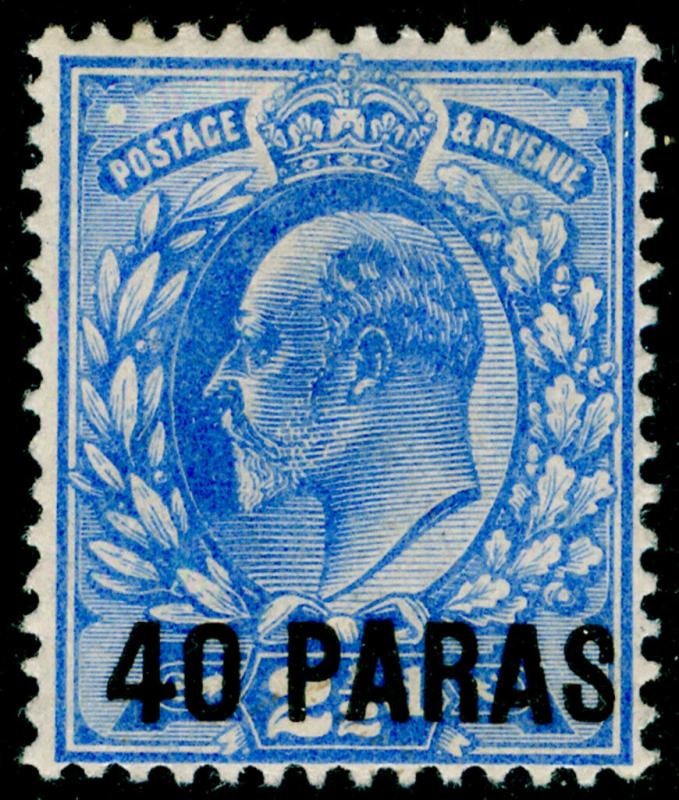 BRITISH LEVANT SG8, 40pa on 2½d ultramarine, M MINT. Cat £24. 