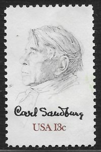 US #1731 13c Carl Sandburg, by William A Smith