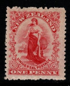 NEW ZEALAND SG350 1904 1d ROSE-CARMINE p11x14 MTD MINT 