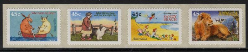 AUSTRALIA SG1634/7 1996 CHILDRENS BOOK SELF ADHESIVES MNH