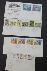 EDW1949SELL : KUWAIT Nice collection of 136 FDC with many Better included.