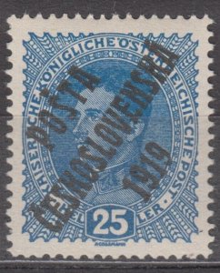 Czechoslovakia 1919 Scott #B9 1919 MH