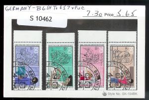 GERMANY Sc#B654-657 Complete Set Used