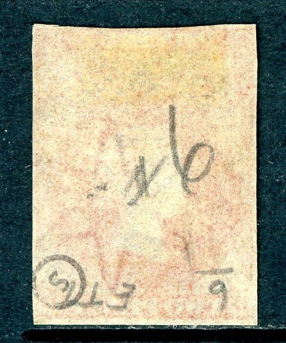 South Australia 1855 Queen Victoria 2p Dull Carmine Scott #2 VFU U735  ⭐⭐⭐⭐⭐⭐