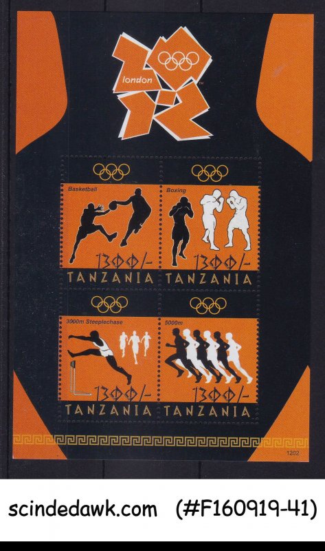 TANZANIA - 2012 SUMMER OLYMPIC GAMES - MIN/SHT MNH