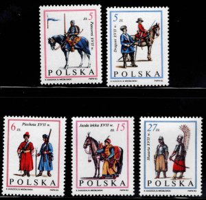 Poland Scott 2576-2580 MNH** 1983  Army stamp set