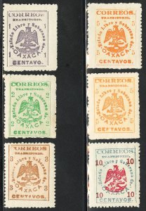 Mexico Stamps # 414-19 MLH VF Scott Value $91.00