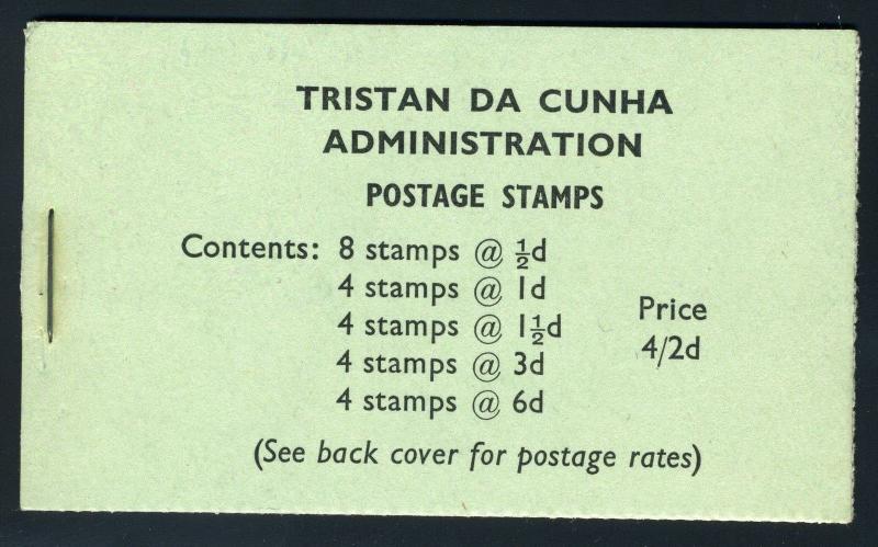 TRISTAN DA CUNHA 4/2d SG# SB4 COMPLETE UNEXPLODED BOOKLET