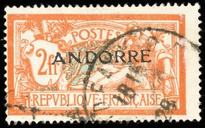 Andorra Stamps # 18 Used VF Scott Value $95.00