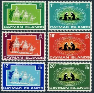 Cayman 277-282,MNH.Michel 276-281. Christmas 1970.Nativity,Camel,Globe.