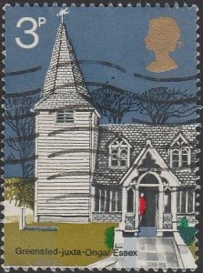 Great Britain  #671 1972 3d St Andrew's, Greenstead Essex USED-Fine-NH.