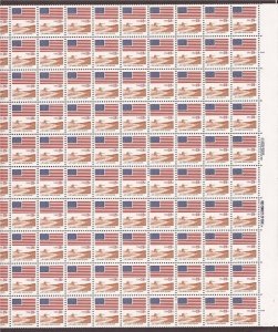 US Stamp - 1981 18c Flag Over Field - 100 Stamp Sheet - Scott #1890