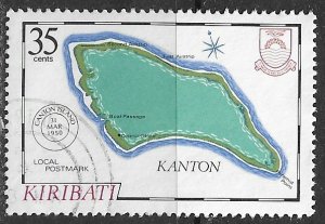 Kiribati ~ Scott # 438 ~ Used ~ Map